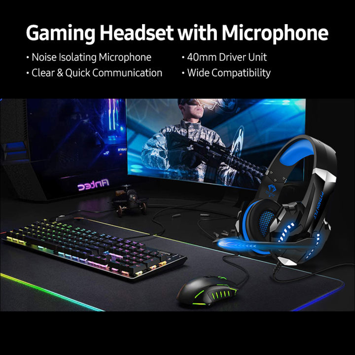 Python%20Fly%20G9000pro%20Gaming%20Headset%20with%20Noise%20Isolating%20120-degree%20Adjustable%20Mic%2040mm%20Driver%20Unit%20Wide%20Compatibility%20Purple%20-%20Image%204