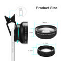 DoomHot Phone Camera Lens Smartphone Mobile Phone Lenses Cell Phone Lens Wide Angle Micro Camera 2 IN 1 Clip Lens Professional Universal Clip Phone Lens for iPhone Huawei Xiaomi Samsung Other Smartphones. 