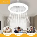 Ceiling Fan With Lighting Source With Remote Lamp E27 Control For Bedroom Living Home Luster Silent Ac85-265v Fan Light Ceiling. 