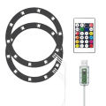 KOKKO Light Ring RGB LED Light With 8 Color 400 Effects Remote Control Decal Decoration Accessories Compatible For PS5/PS5 Slim Console. 