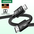 Ugreen HDMI 2.1 HDMI 2.0 Cable Ultra High-speed 8K/60Hz 4K/120Hz for Xiaomi Mi Box PS5 HDMI Splitter Cable HDMI Dolby Vision 48Gbps HDMI. 