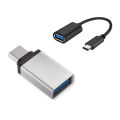 Type-C Type C OTG Cable Connector kit USB Port  Adapter   Male To USB Female Converter For  OTG Plug  For Android Type-C. 