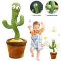 Rechargeable Dancing Singing Talking Cactus Plush Toy Electric 120 Songs Dance And Twist Luminous Recording Learning To Speak Lighting Tongue - Dancing Cactus toy plant. 