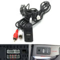 Car Dash Flush Mount 4 6pin Dual Type-C Usb Port Switch Panel 3.5mm Aux Rca Interface Cable Adapter Multimedia Unit. 