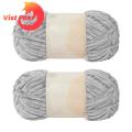 The velvet yarn used for crochet knitting is made of 100% polyester fiber, which is soft to the touch and skin-friendly, and the furry chenille is evenly fluffy, does not fall off, is smooth and comfortable.. 