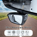 Geepact 2pcs Rearview Mirror 360° Adjustable Blind Spot Mirror Car side mirror Convex Mirror Double Side Reversing Mirror Auxiliary Mirror Automobile Exterior Rear View Reversing Parking Mirror Safety Driving. 