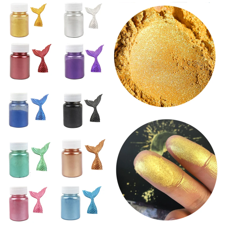Golden Powder Cake Decorating Tool Flash Glitter Baking Color Dust Bakeware Food Fondant Macaron Chocolate Pastry Baking Supply