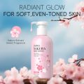 LAIKOU Japan Sakura Body Lotion Niacinamide + Vitamin C Brightening Reduce Wrinkle Smooth & Nourish Skin 200g. 