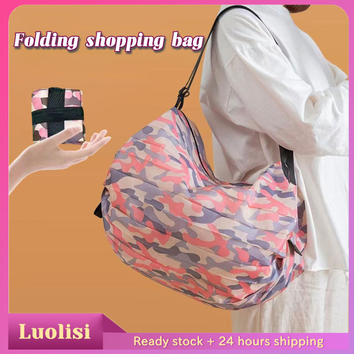 %F0%9F%94%A5M'sia%20Stock%F0%9F%94%A5Shopping%20Bag%20Foldable%20Recycle%20Foldable%20Bag%20Eco%20Friendly%20Beg%20Pasar%20Shoulder%20Sling%20Bag%20Wanita%20Gym%20Bag%E6%8A%98%E5%8F%A0%E8%B4%AD%E7%89%A9%E8%A2%8B%20-%20Image%202
