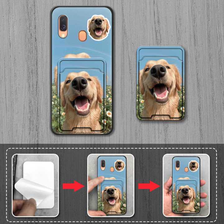 Fashion%20Design%20Anti-dust%20Phone%20Case%20For%20Samsung%20Galaxy%20A40/SM-A405FN/DS%20Waterproof%20Shockproof%20Card%20sleeve%20Dog%20Graffiti%20-%20Image%203