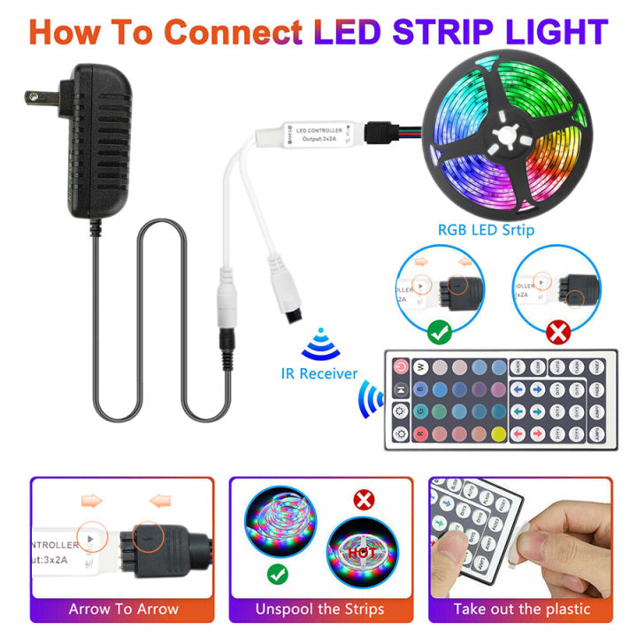 LED Strip Light RGB 5050 Music Sync Color Changing Led Lights App ...