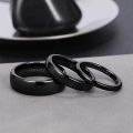 Kolmnsta 2/4/6mm Black Brushed Fashion Ceramic Ring Women Men Wedding Rings Engagement Band Female Jewelry bague Plus Size 4-14. 