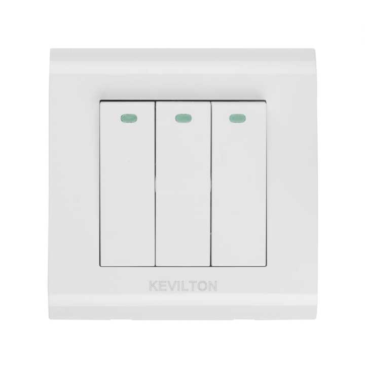 Modular White 3Gang 1way Switch