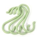 3pcs S Hooks Hanging Mini Plastic White S Shaped Utensils Clothes Towel Spoon Hangers Racks Hooks. 