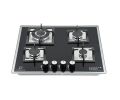 Puresonic Black Tempered Glass Gas Hob PS-TG4B6025. 