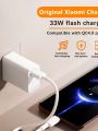 33W Charger Turbo Charge EU Cargador Usb Type C Cable Adapter Redmi Note 14 13 12 Mi 10T Lite M6. 
