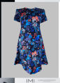 Summer Dresses for Women 2025 Casual T Shirt Crewneck Petal Sleeve Swing Vacation Dress with Pockets. 