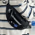 ins New Hong Kong Style Chest Bag Men's Business Shirt Trendy All-Match Casual Messenger Bag Japanese Large Capacity Sports Waist Bag for Women. 
