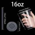 50PCS Plastic Cup with Lid and Straw Disposable Clear Cups Suitable for Party Smoothies Coffee Cold Drinks Container. 