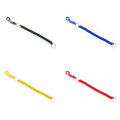 P Buckle Retractable Elastic Colorful Keyring Spring Coil Keychain Chain. 