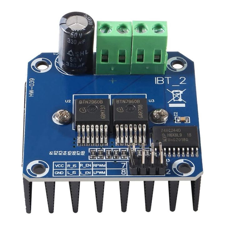 BTS7960 43A High Power Motor Driver Module Smart Car Driver Module ...