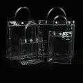 【ALLGOOD】PVC Leak-proof Waterproof Gift Bag Transparent Tote Bags Portable Shopping Bags Snack Drinks Bags in Different Sizes. 