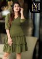 Lady Dress Short Frock More Colour Medium Sleeve For Beautiful Girls Fk10011. 