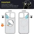 Magnetic Original Clear Case For iPhone 16 15 14 13 12 11 Pro Max Plus Mini 8 7 XS XR For Magsafe Silicone Transparent Cover. 