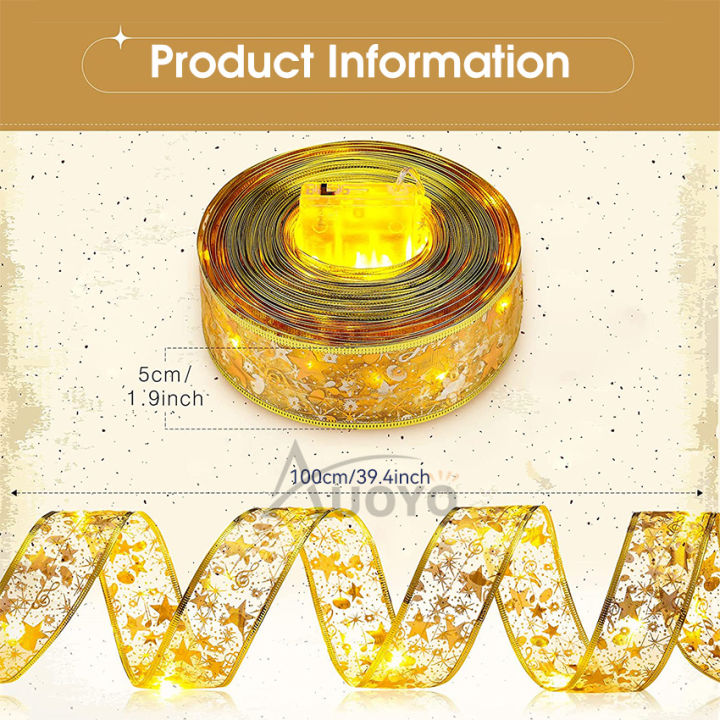 Auoyo%201/4/10M%20Ribbon%20Fairy%20Light%20Christmas%20Decoration%20Light%20Christmas%20T%20r%20e%20e%20Ornaments%20String%20Lights%20LED%20Ribbon%20Lights%20Christmas%20T%20r%20e%20e%20String%20Lights%20for%20Party%20Decoration%20Indoor%20Outdoor%20Hanging%20Items%20-%20Image%203