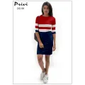 Privi Fashion Colour Block Tshirt Dress for Women. 