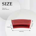 Thickened Silicone Pan Handle Cover Insulation Cover Pan Ear Clip Cast Iron Pan Frying Pan Wok Handle Holder,Red,6PCS. 
