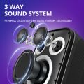 Tronsmart Halo 200 Karaoke Bluetooth Speaker with 2 Mics, Loud Speaker with Powerful Sound and Deep Bass, Party Sync, 5 Lighting Modes, Custom EQ &Lights, 18H Playtime, Supports Mic & Guitar for Party. 