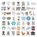 Vet Med Stickers Cute Veterinary Decals Vet Doctor Notebook Material Stickers 50 PCS Waterproof Decals Laptop Accessories For. 