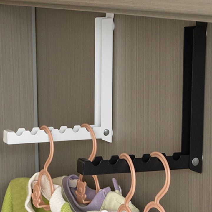 Install behind the door Collapsible Hooks Over-Door Coat Rack Space ...