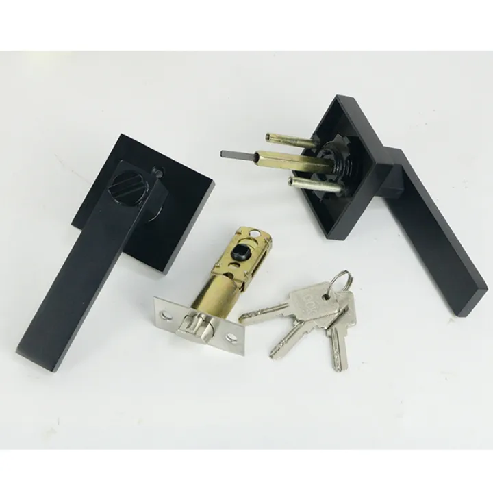 Door%20Handle%20Door%20Handle%20Lock%20Square%20Channel%20Privacy%20Mask%20Interior%20Bedroom%20Room%20Bathroom%20Three%20Bar%20Spherical%20Lock%20Black%20-%20Image%209