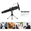 Mini Desktop Microphone tand + hock Mount Mic Holder + Pop Filter Kit. 