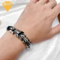 Men Dragon Bracelet Vintage Dragon Studded Bracelet Stylish Retro Keel Bracelet for Men Hip Hop Bangle Jewelry Gift Stylish Hip-hop Bracelet. 
