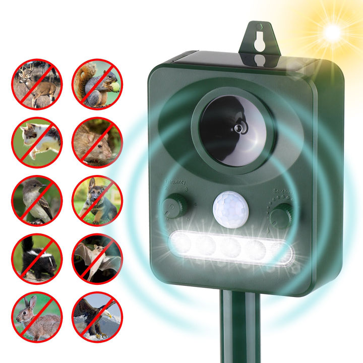 KOGEEK%20Solar%20Ultrasonic%20Pest%20Repeller%20Outdoor%20Animal%20Repeller%20with%20Ultrasonic%20Sound%20Motion%20Sensor%20and%20Flashing%20Light%20Keep%20Animals%20Away%20Repellent%20Squirrels%20Mouse%20Bird%20Cat%20Dog%20Bat%20-%20Image%205