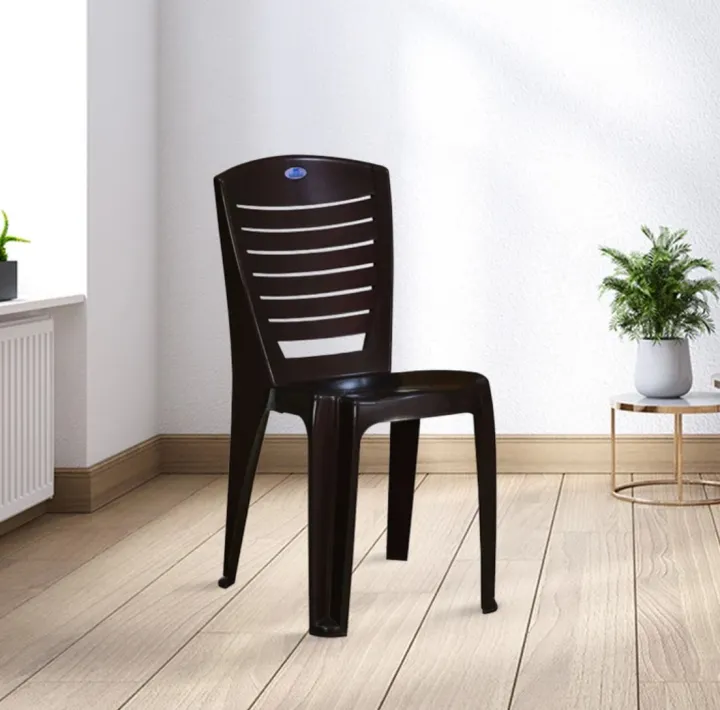 Nilkamal Opal Armless Chair - Rose Wood
