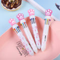 1PC 10 Colors Cartoon Ballpoint Pen Cute Animal Stationery Multicolored Pens. 