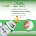 Nveda Omega-3-Fish-Oil 1000mg For Men & Women, Omega 3 fatty-acid 120 Capsules with 180mg EPA-DHA 120mg for Healthy Heart, Eyes, Brain & Joints - Pack of 2(FROM INDIA)NUZ. 