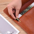 Multiple compartments Leather file folder Organized A6 A4 Data package Large capacity Leather material Document organiser for. 