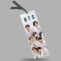 BTS White Outfit Bookmark | 2x6 Inch | K-Pop BTS Group Photo Bookmark | Soft Aesthetic BTS Fan Gift. 
