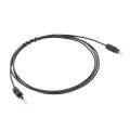 HXSJ Gold-Plated Toslink To Mini Toslink Digital Optical Fiber Square To Round Interface 3.5Mm Audio Cable 150Cm (Black). 