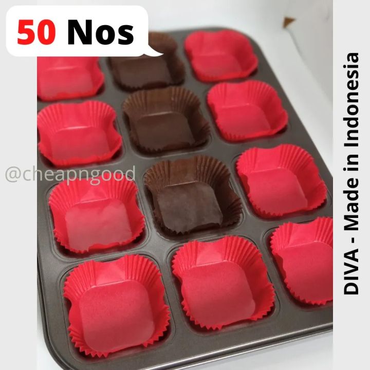DIVA%20Premium%20Brownie%20Liners%20Set%2050%20Nos%20-%20High%20Quality%20Brownies%20paper%20liner%20/%20Square%20Cupcake%20Muffin%20Liners%20-%20Image%202