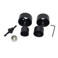 6 Pcs Carbon Steel Hole Cutter Saw Bit Wood Blade Hole Saw Woodworking Cutting Tool Kit Cutter Drill Bit. 