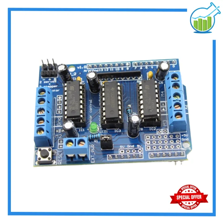 L293D Motor Driver Shield for Arduino