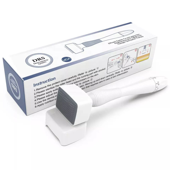 Authentic%20140Pins%20DRS%20Derma%20Stamp%20Adjustable%20Needle%20Length%20Microneedling%20Roller%20Skincare%20-%20Image%209