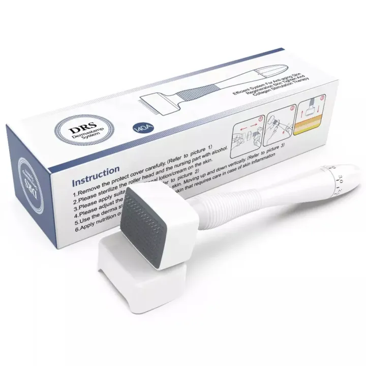 Authentic%20140Pins%20DRS%20Derma%20Stamp%20Adjustable%20Needle%20Length%20Microneedling%20Roller%20Skincare%20-%20Image%209