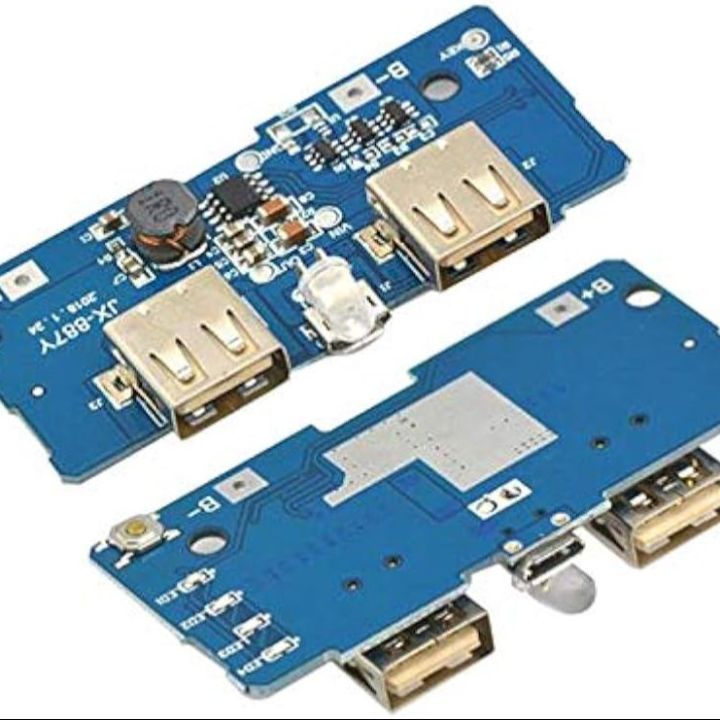 5V 2A Power Bank Charger Module Charging Circuit Board Step Up Boost Power Supply Module 2A Dual USB Output 1A Input